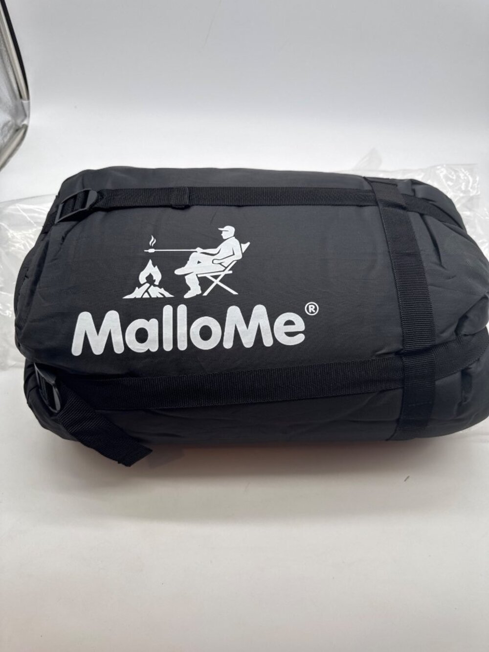 MalloMe Camping Sleeping Bag - Lightweight Compact & Weather Resistant Black All